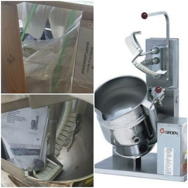 GROEN TBD-20 Mixing Jacketed Steam Kettle NEW